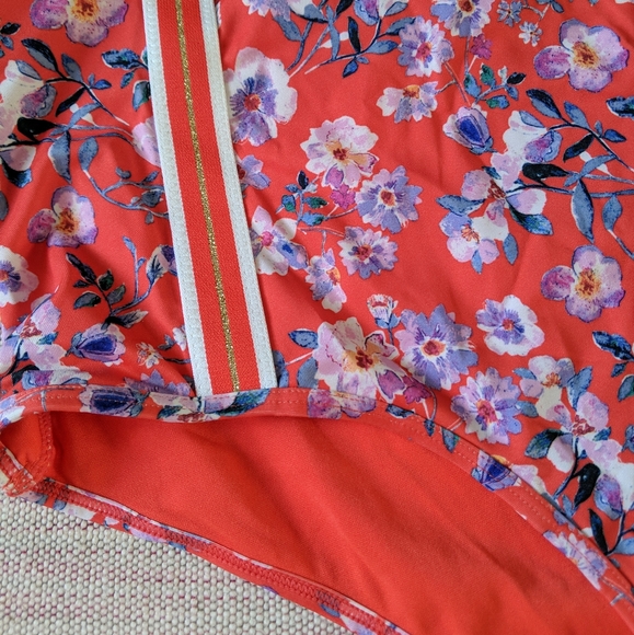 NWT Mod Floral High waist Bikini Bottom - Picture 2 of 5